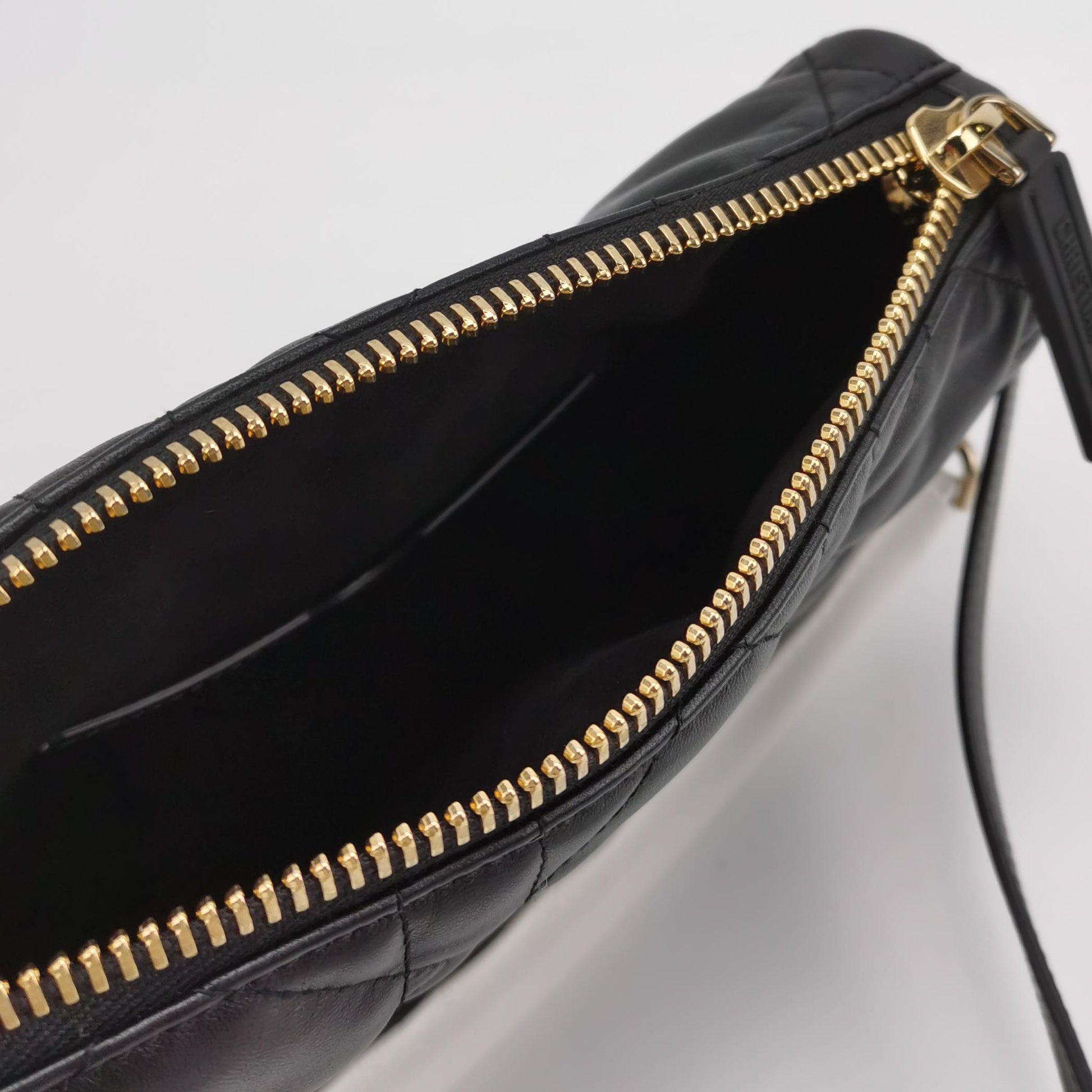 Vibe Hobo Bag Small Lambskin White Gold