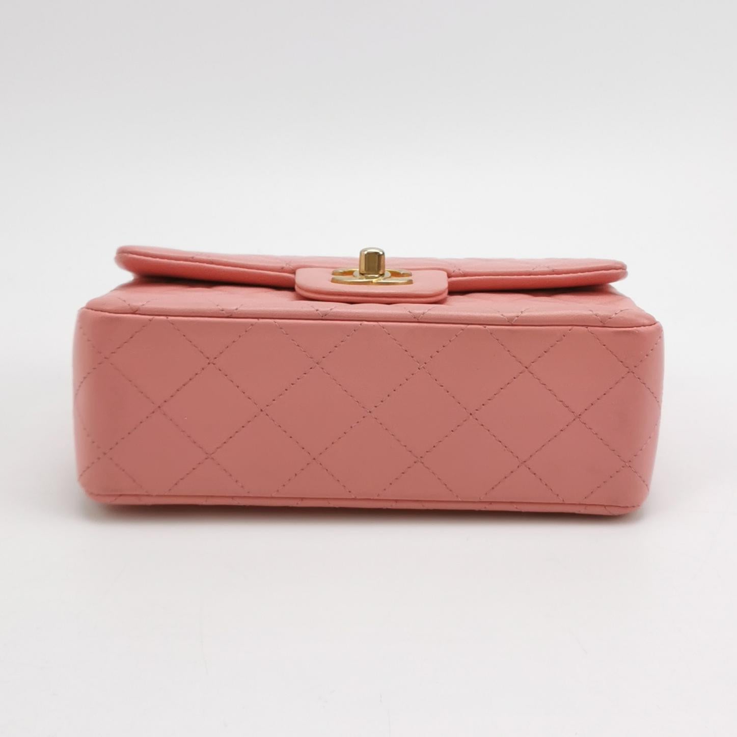 Classic Flap Seasonal limited Edition Mini Lambskin quilted CC turn-lock