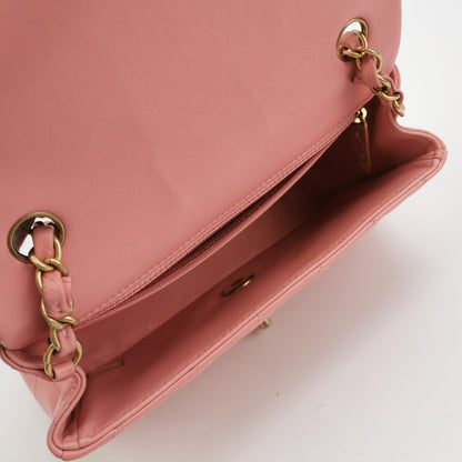 Classic Flap Seasonal limited Edition Mini Lambskin quilted CC turn-lock