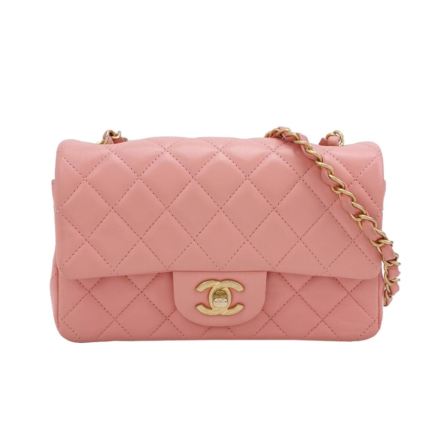 Classic Flap Seasonal limited Edition Mini Lambskin quilted CC turn-lock