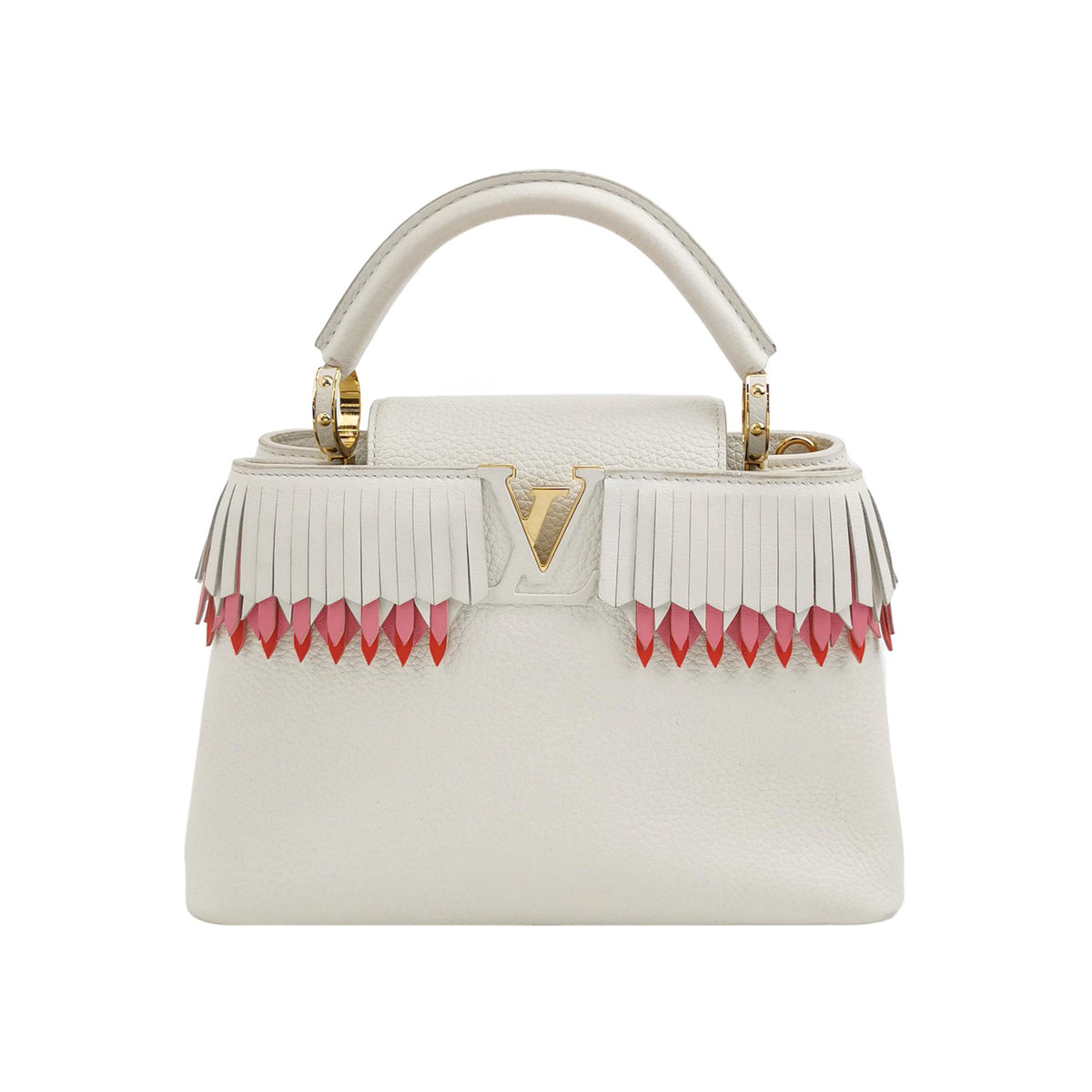 Louis Vuitton (LV) Louis Vuitton Capucines BB Colorblock Leather Top-Handle Bag