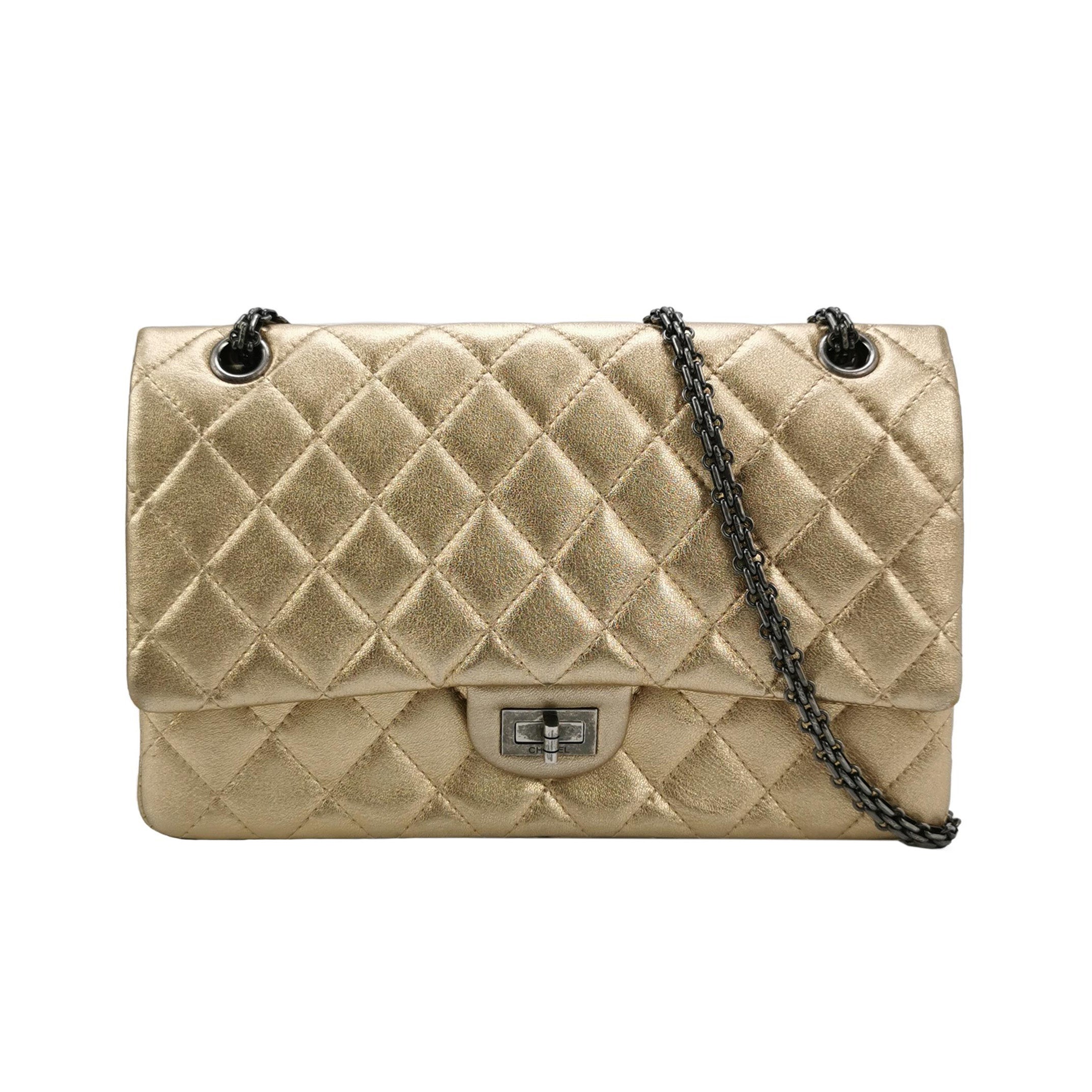 (14P)2.55 Flag Bag Seasonal limited Edition Large Lambskin quilted