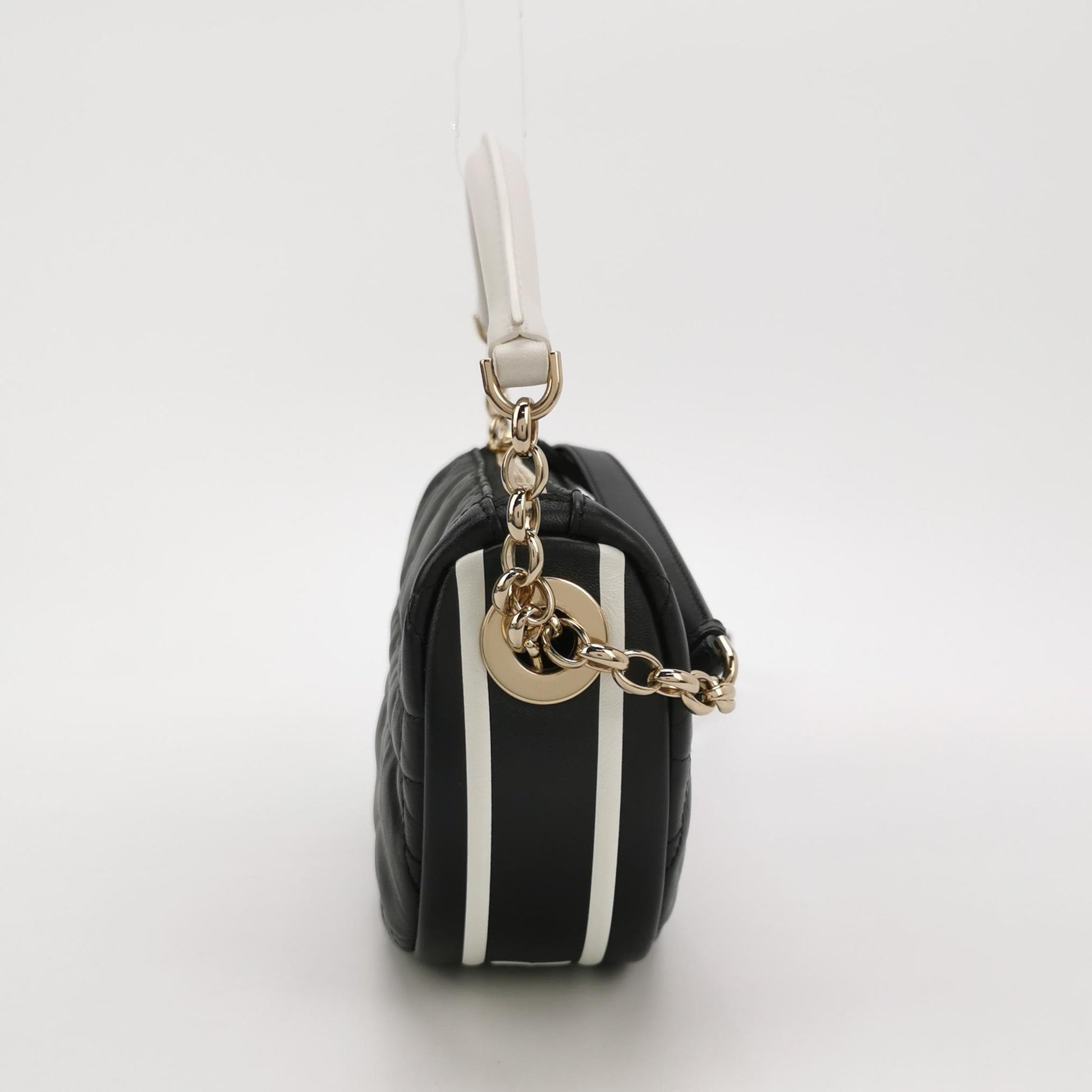 Vibe Hobo Bag Small Lambskin White Gold