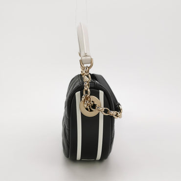 Vibe Hobo Bag Small Lambskin White Gold