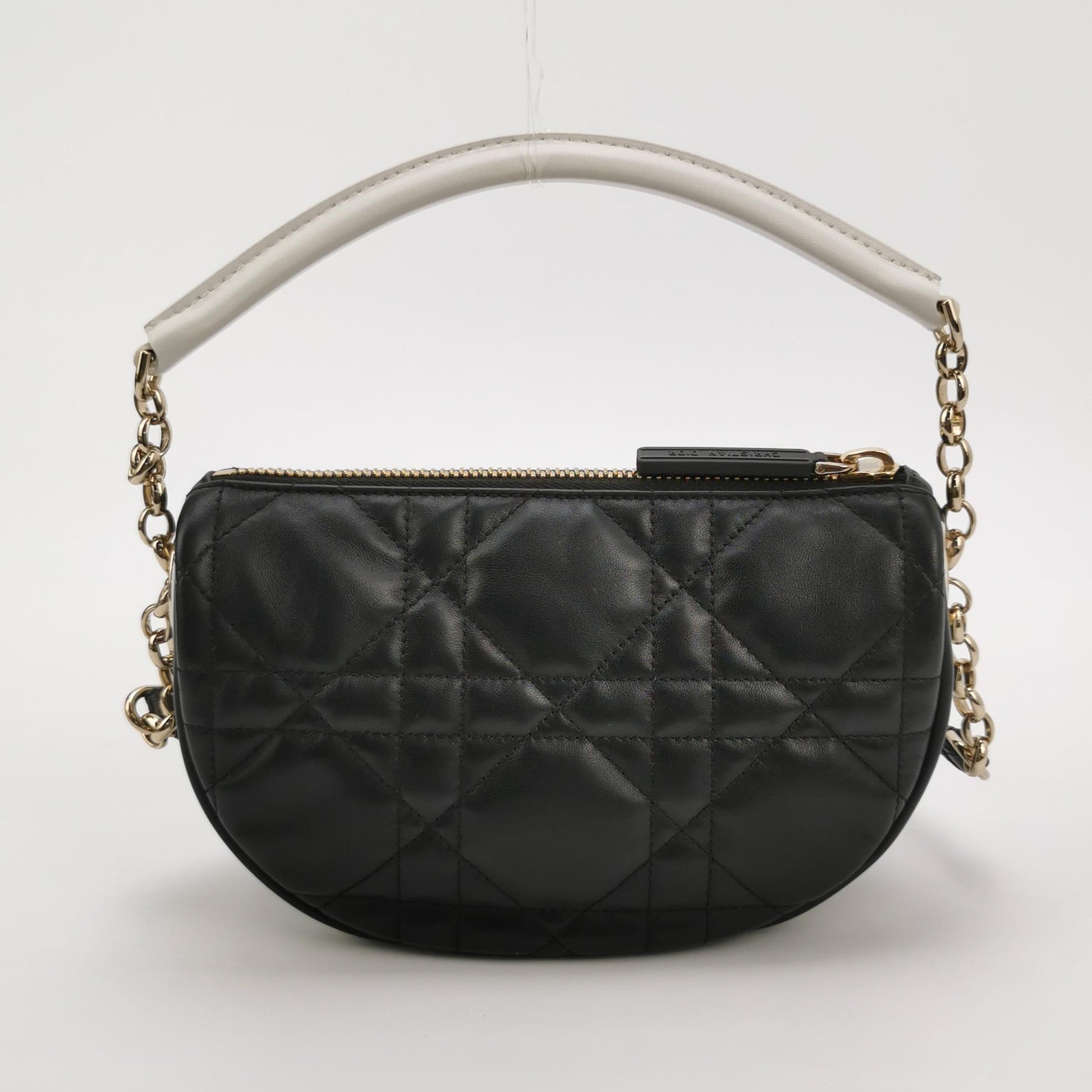 Vibe Hobo Bag Small Lambskin White Gold