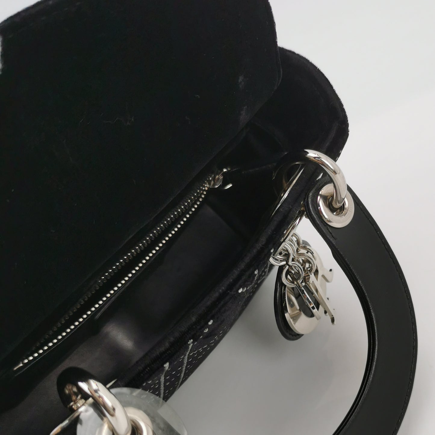 Lady Dior Velvet Logo