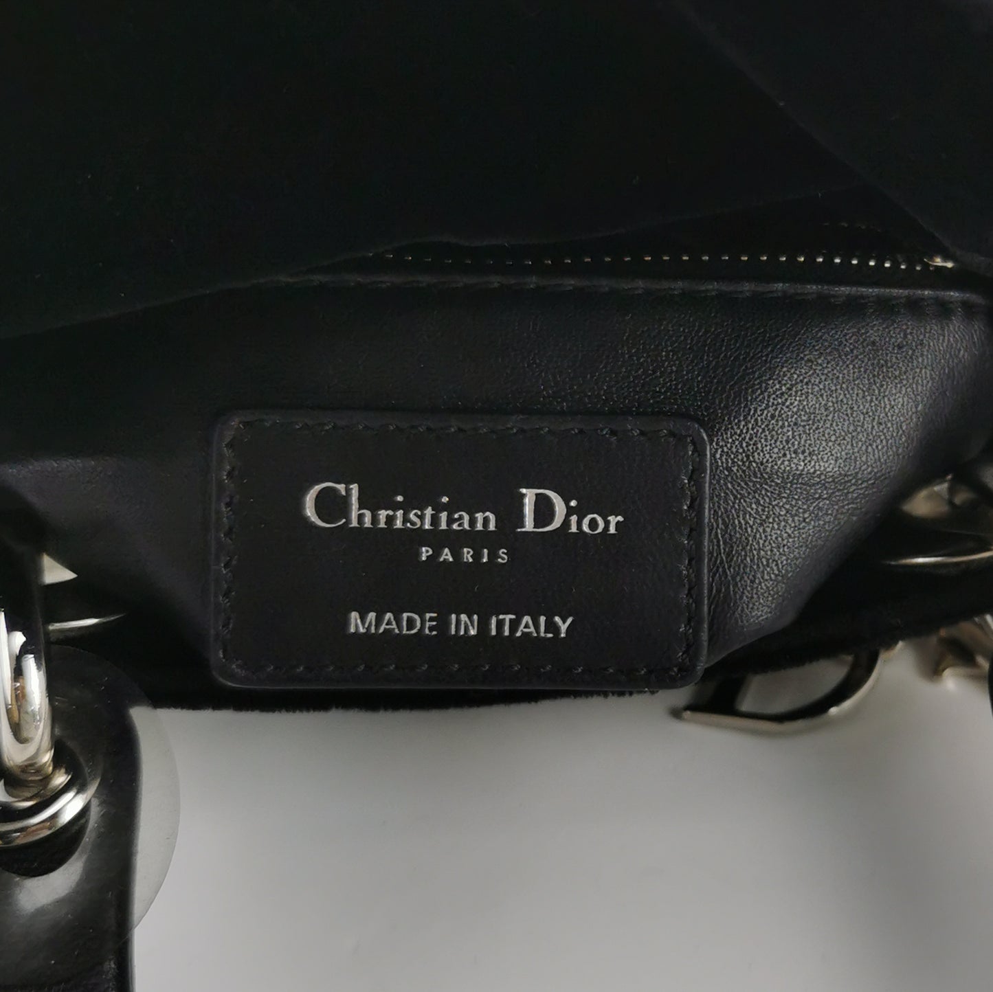 Lady Dior Velvet Logo