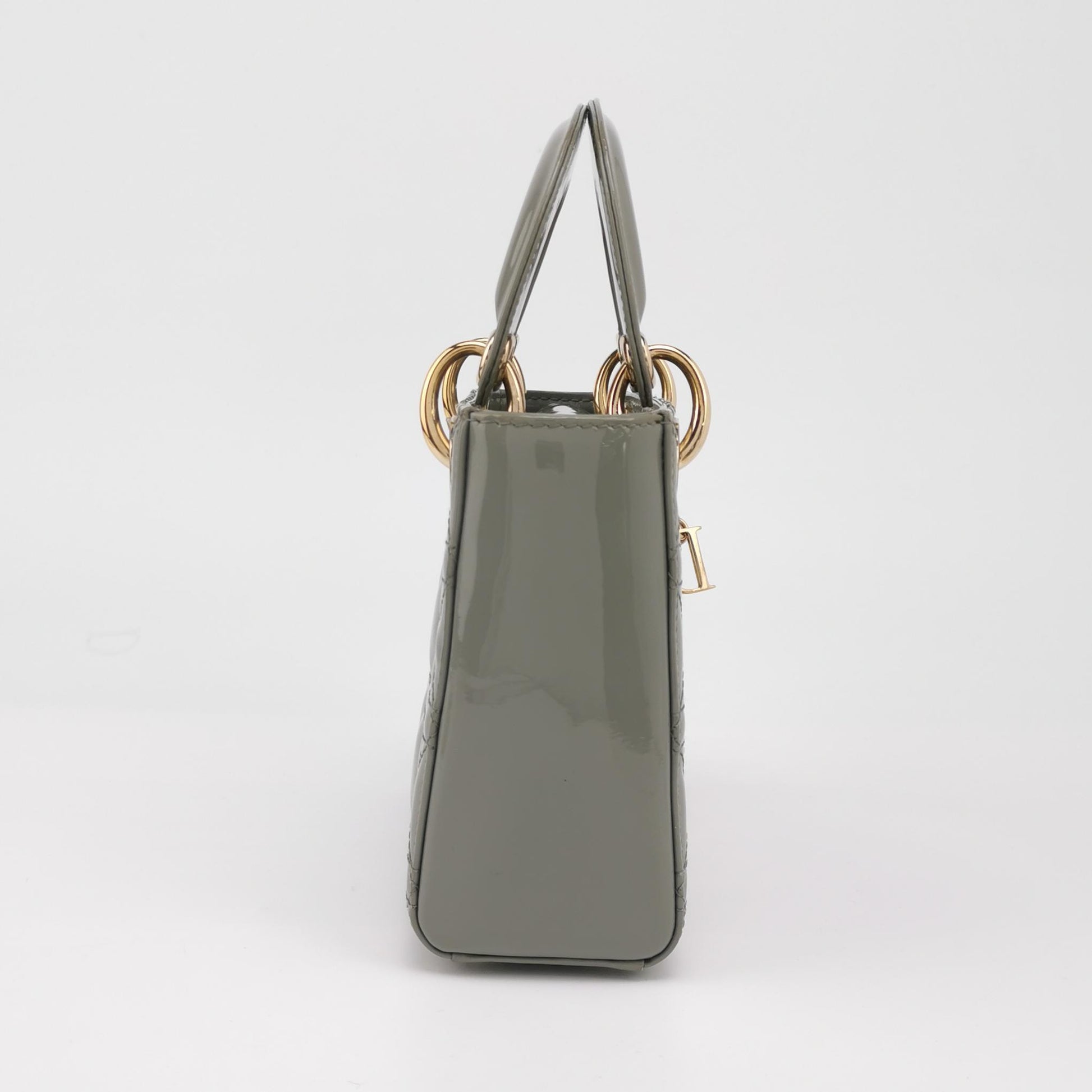 Lady Dior Patent leather Logo