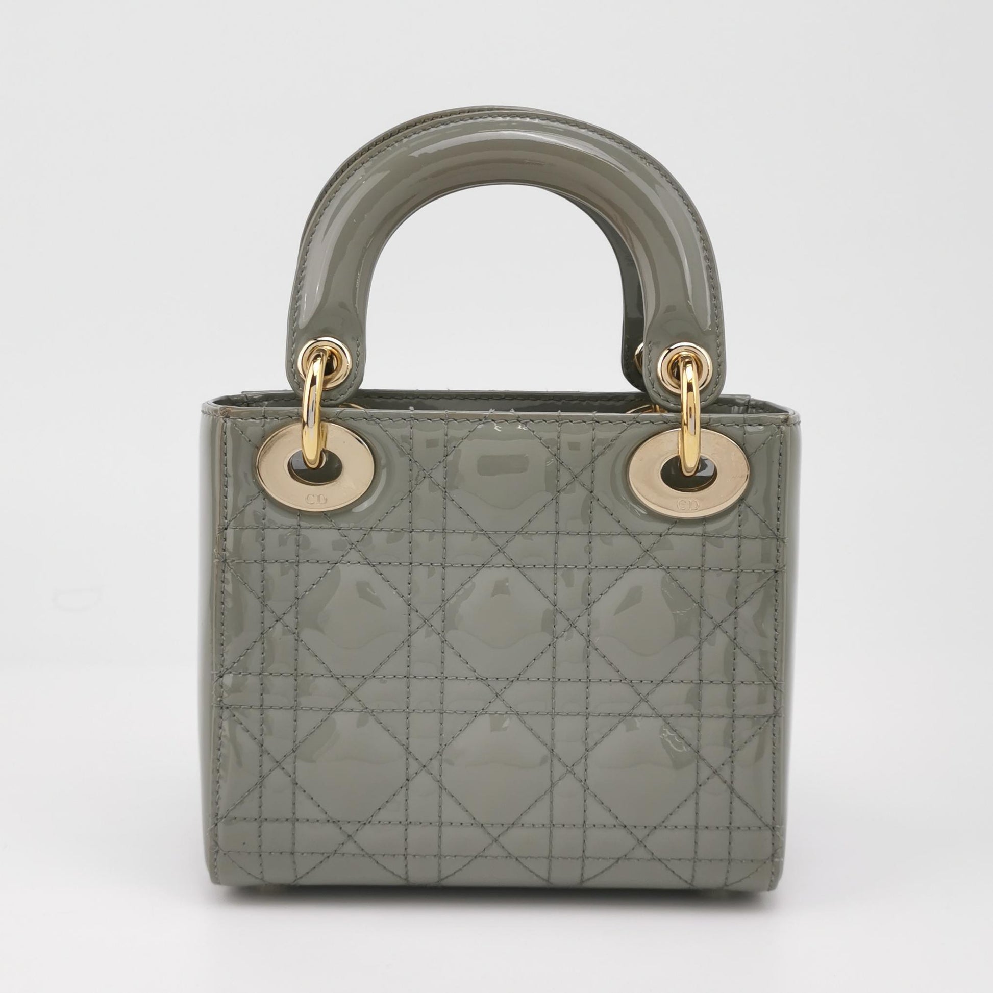 Lady Dior Patent leather Logo