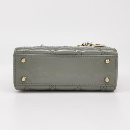 Lady Dior Patent leather Logo