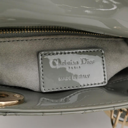 Lady Dior Patent leather Logo