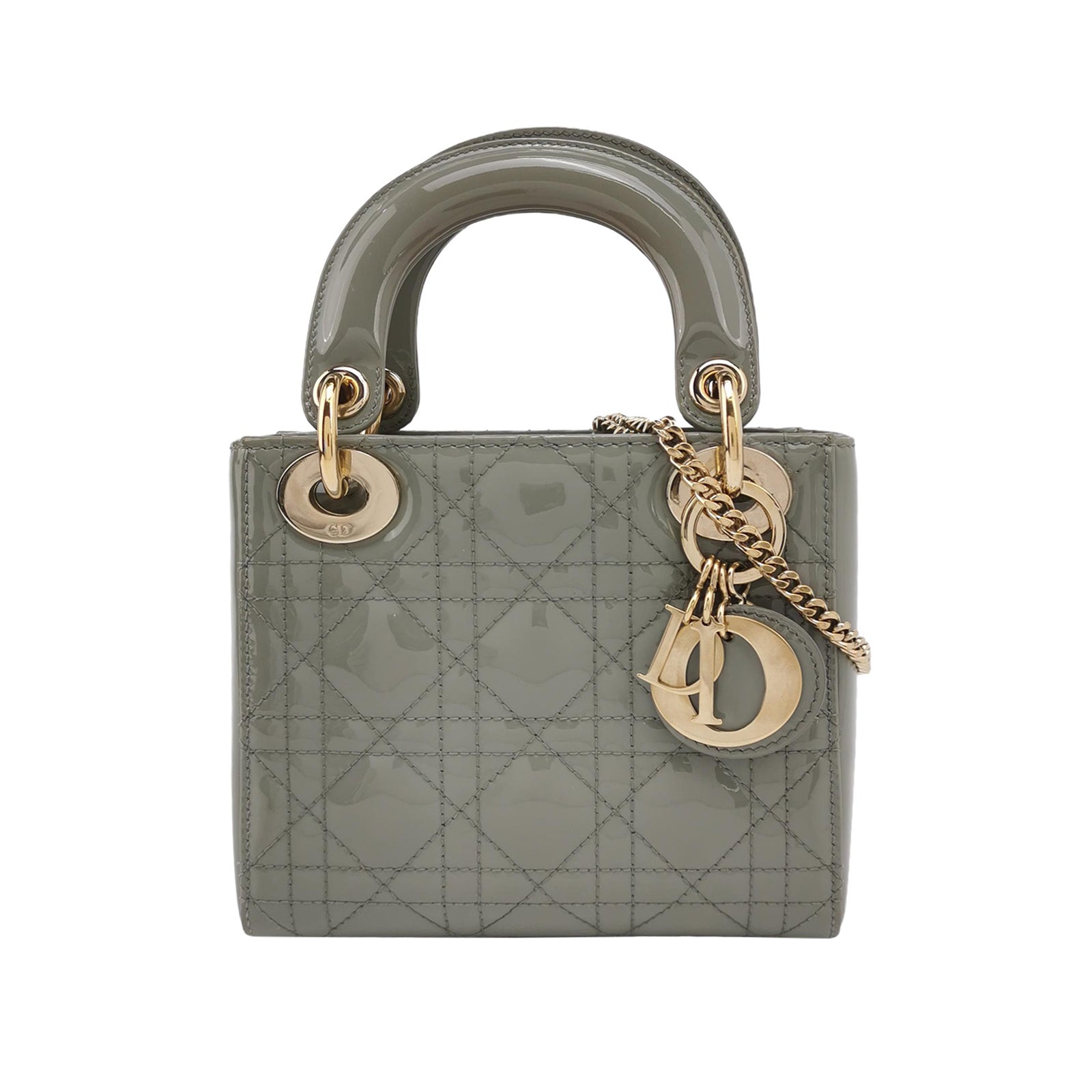 Lady Dior Patent leather Logo