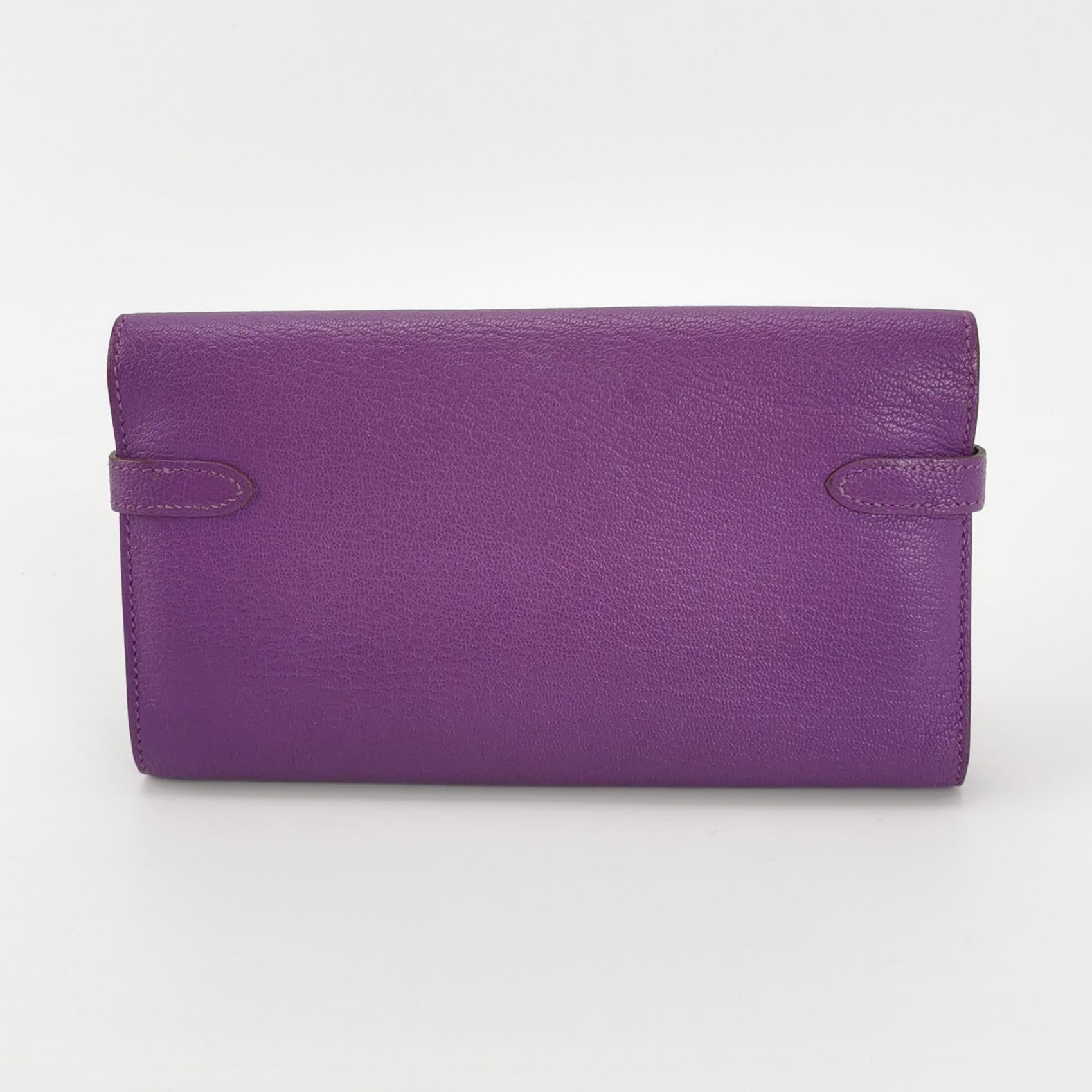 Kelly Large Chevre Mysore Lambskin Silver 09 P