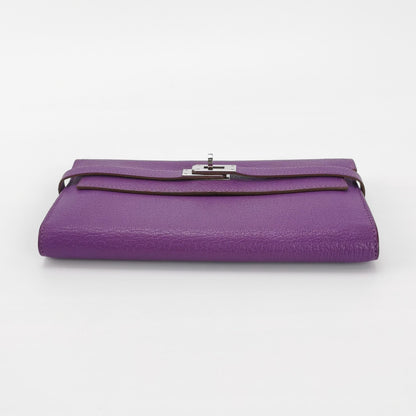 Kelly Large Chevre Mysore Lambskin Silver 09 P