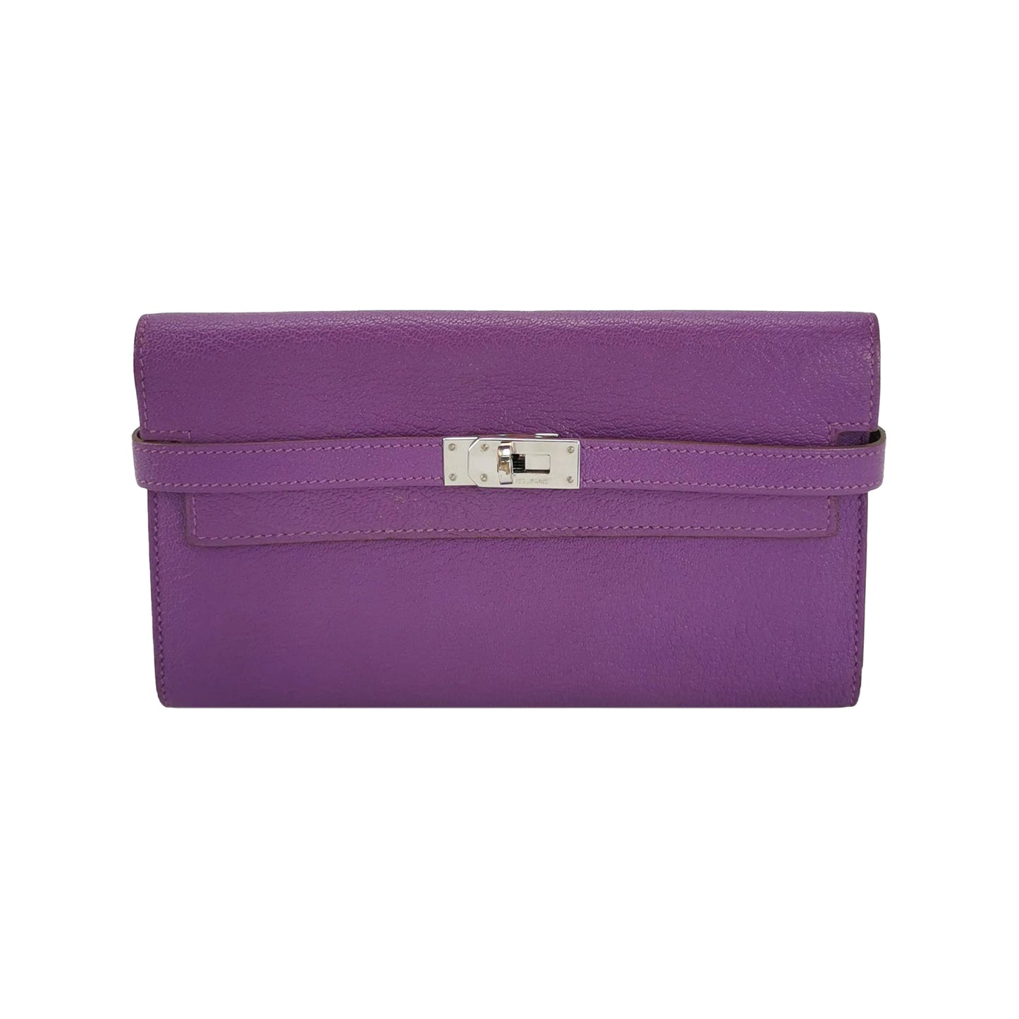 Kelly Large Chevre Mysore Lambskin Silver 09 P