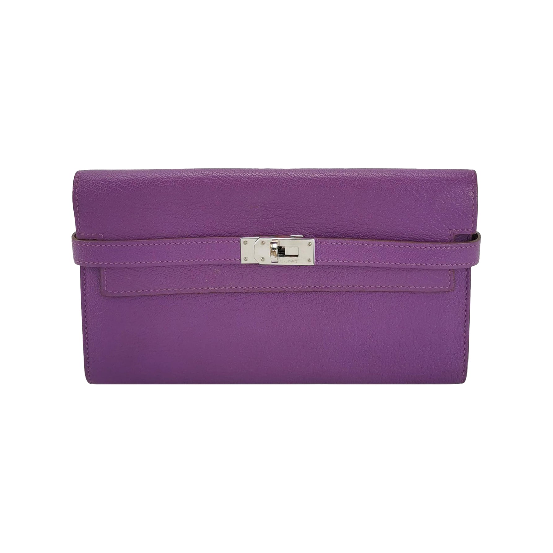 Kelly Large Chevre Mysore Lambskin Silver 09 P