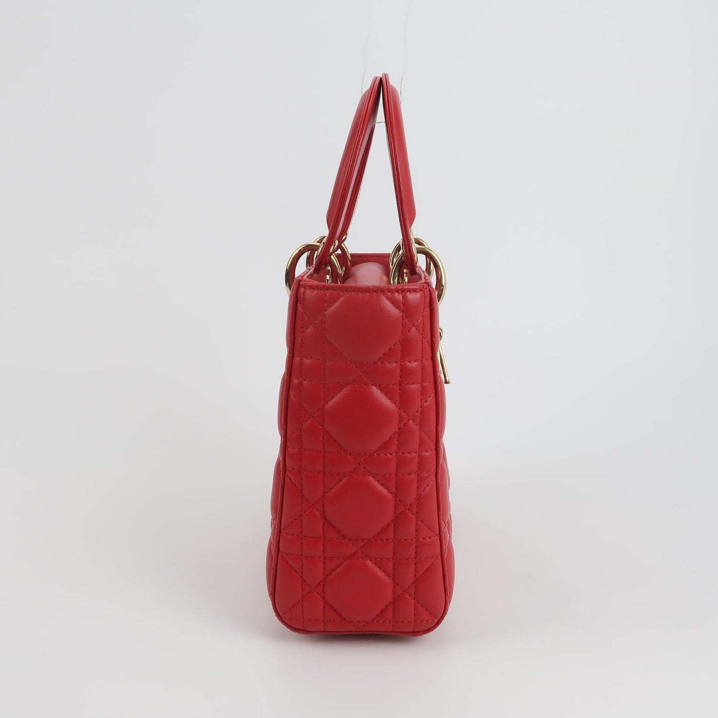 Lady Dior Small Lambskin Logo