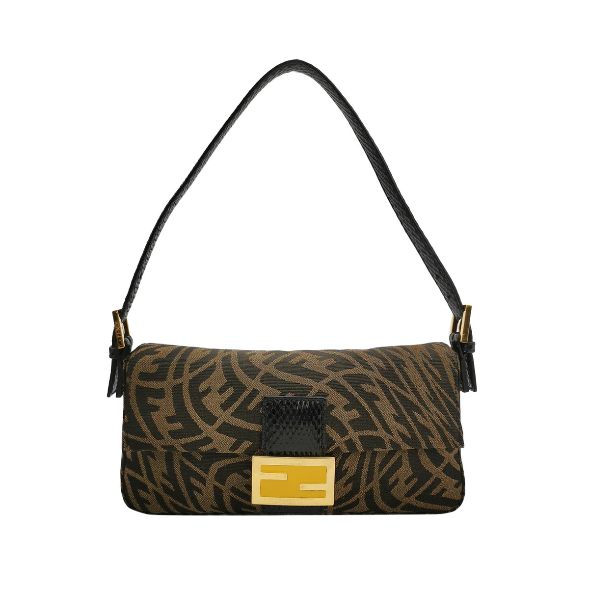 Fendi Fendi Python Nylon 1997 Baguette