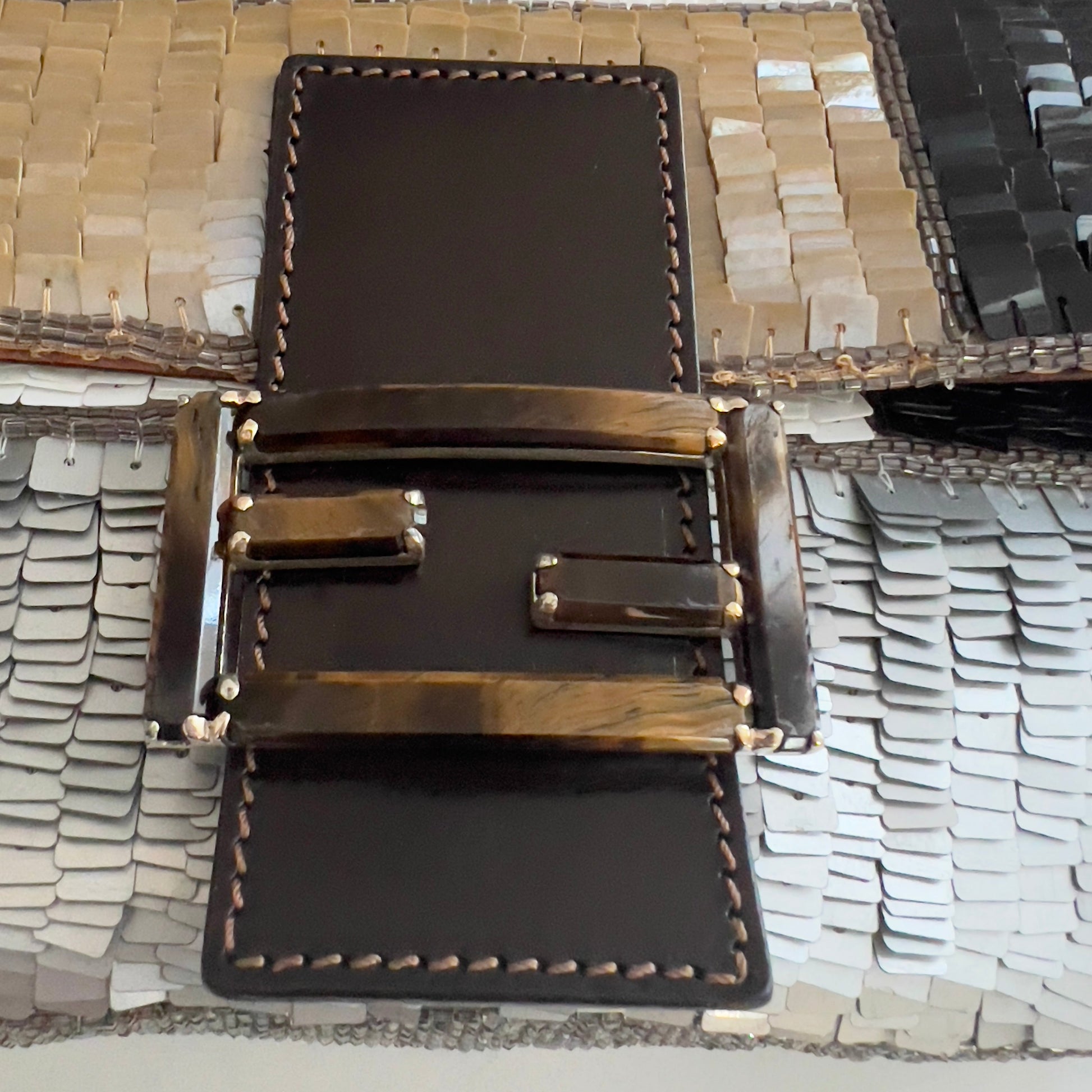 Fendi Multi Color Sequin Baguette