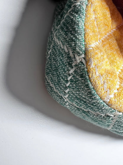 Chanel multi color cloth timeless cloth flap bag