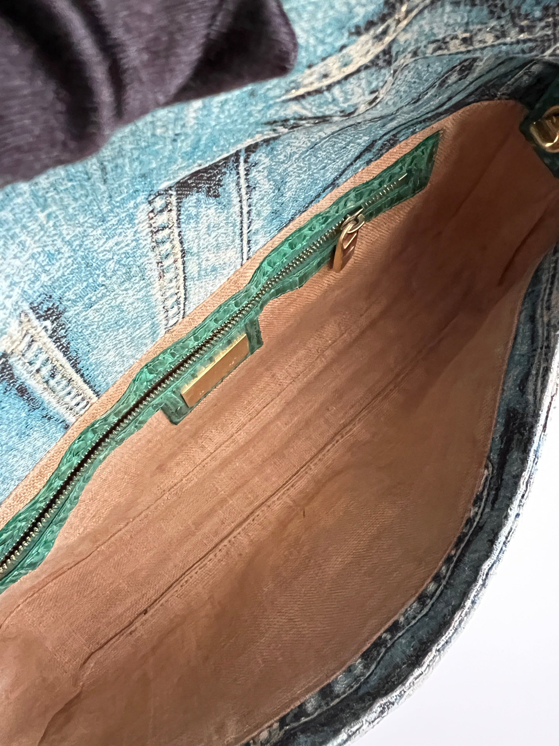 Fendi Limited Edition Denim Baguette