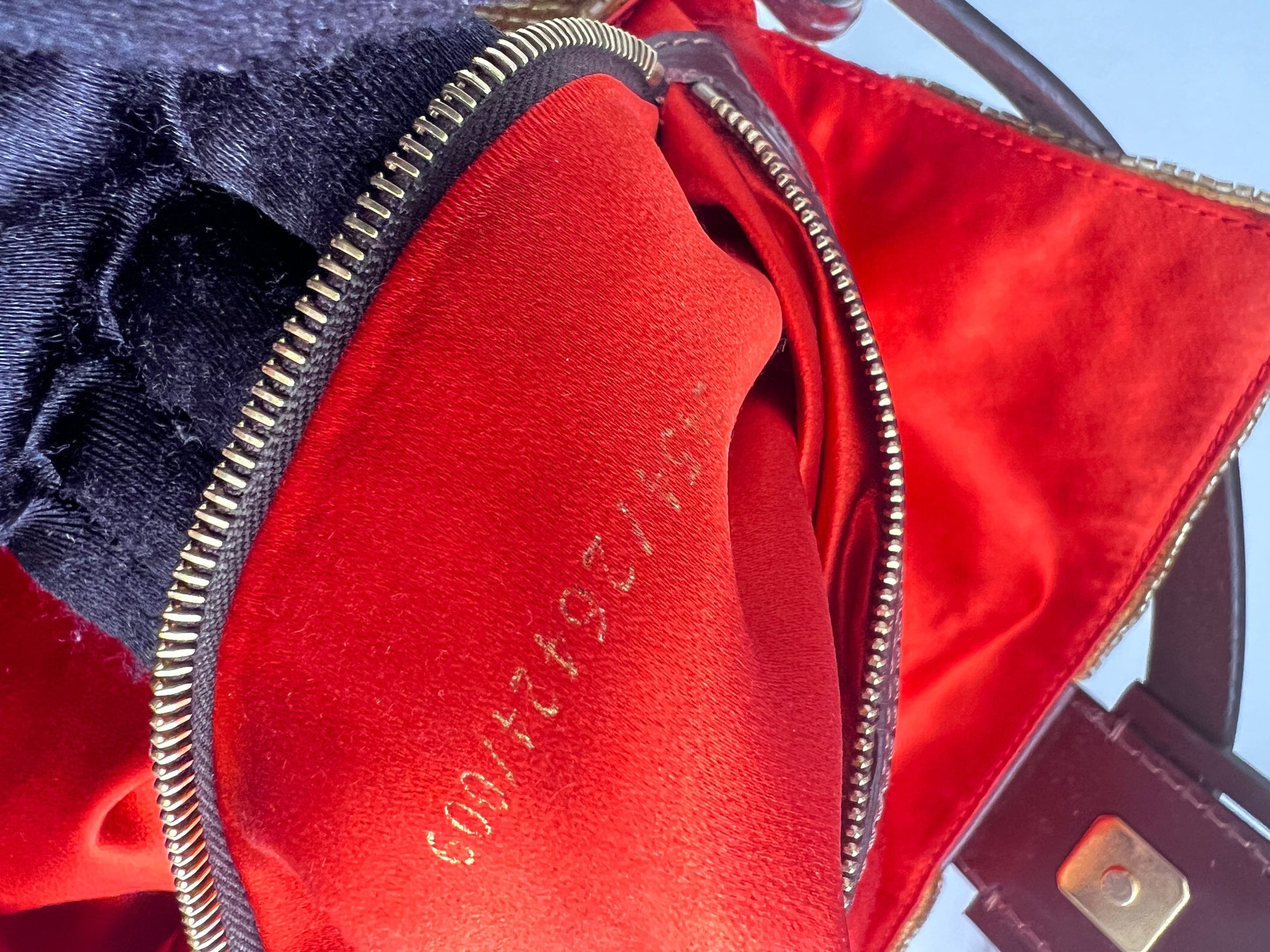 Fendi gold beaded baguette