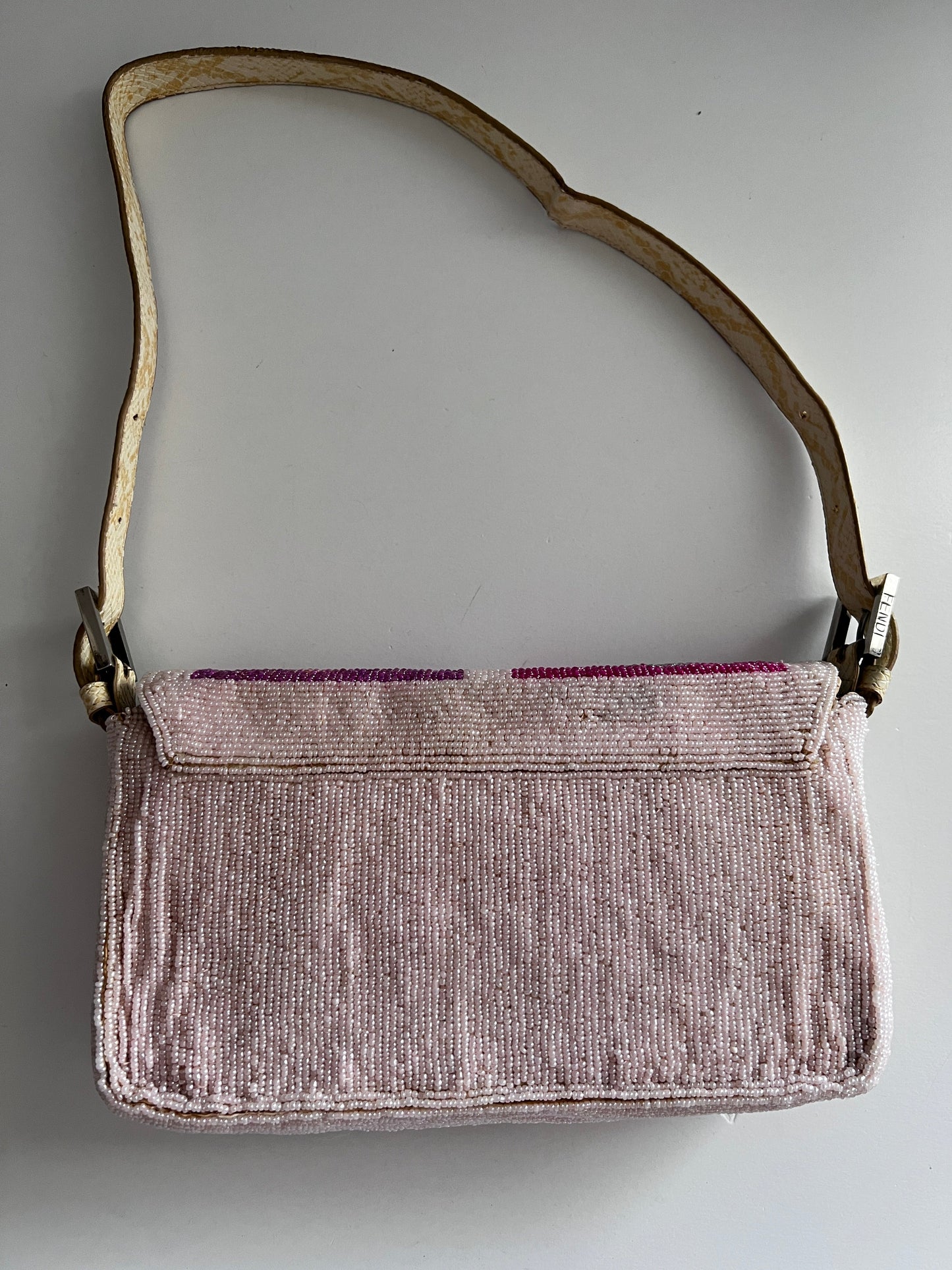 Vintage Fendi Boho beaded shoulder bag