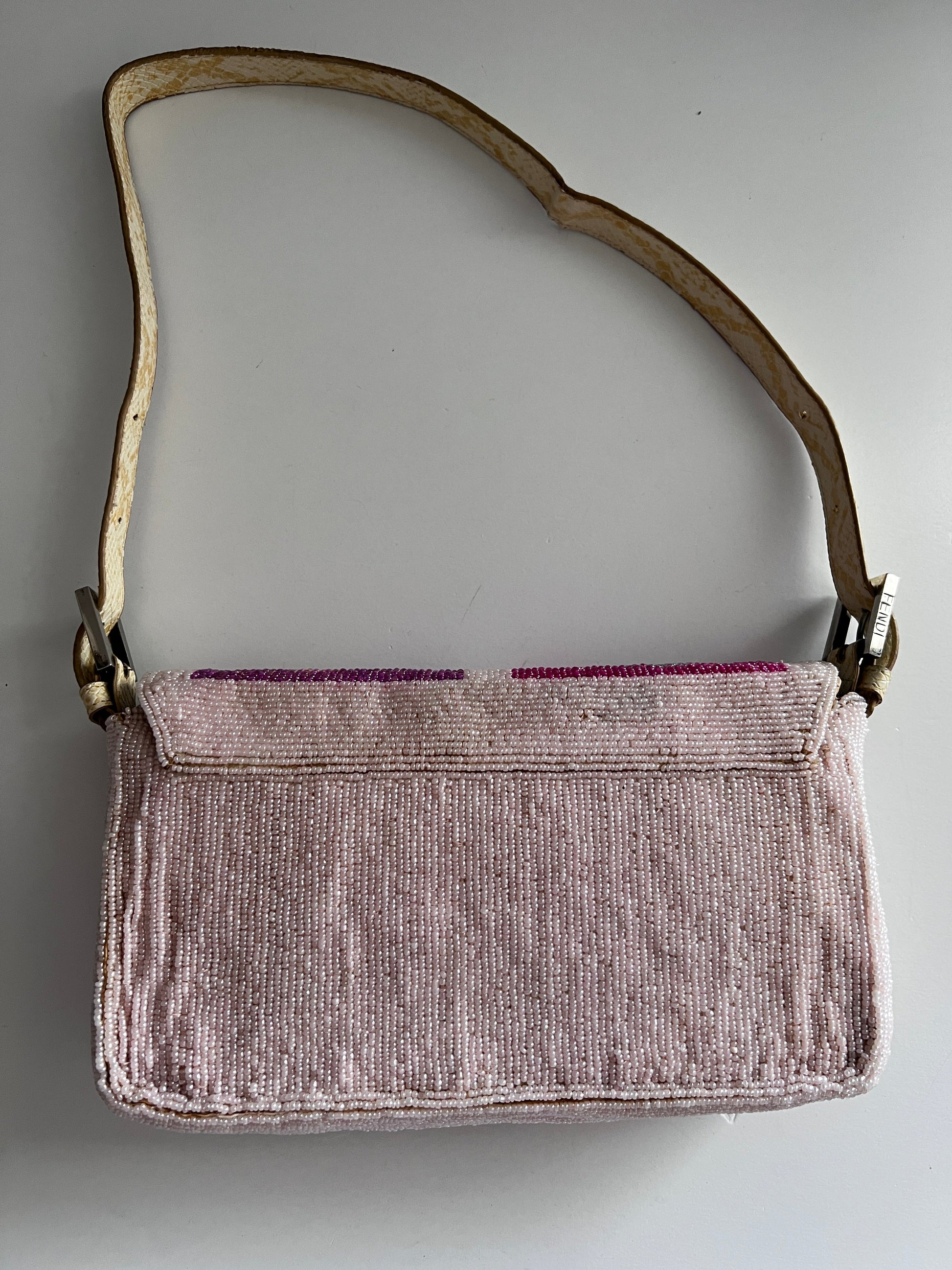 Vintage Fendi Boho beaded shoulder bag