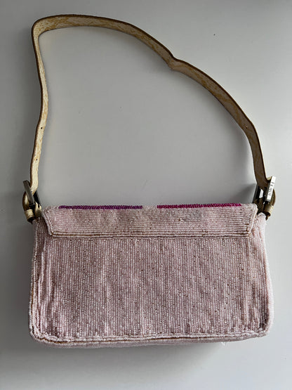 Vintage Fendi Boho beaded shoulder bag
