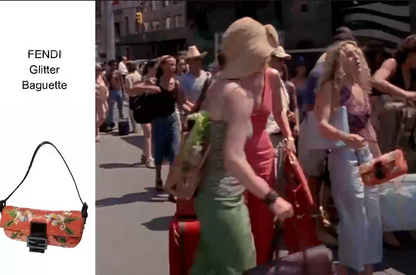 Carrie Bradshaw's Fendi topical sequin baguette