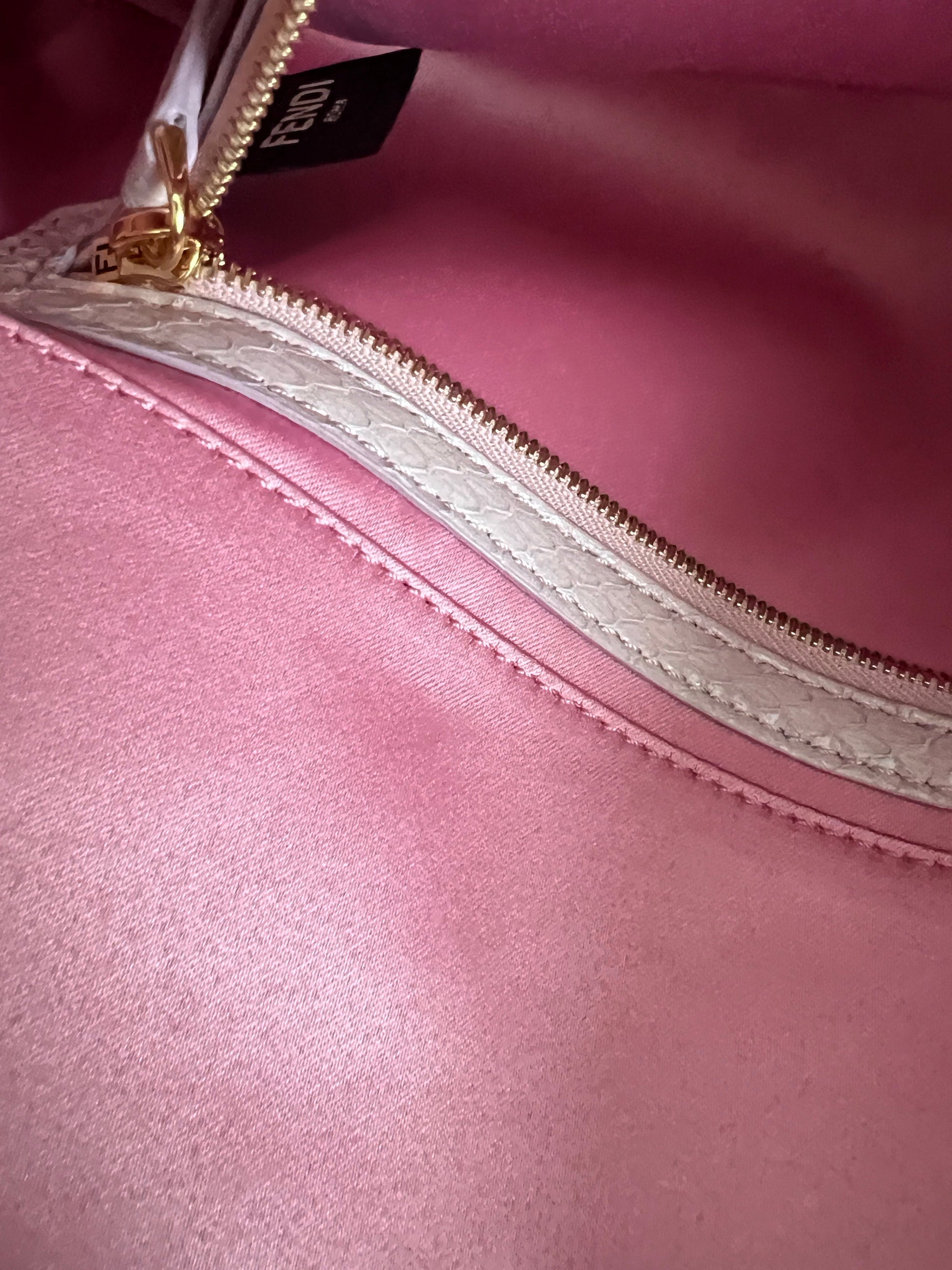 Iconic Fendi Pink sequin baguette