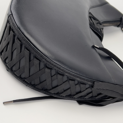 Vintage Dior Black leather admit bag