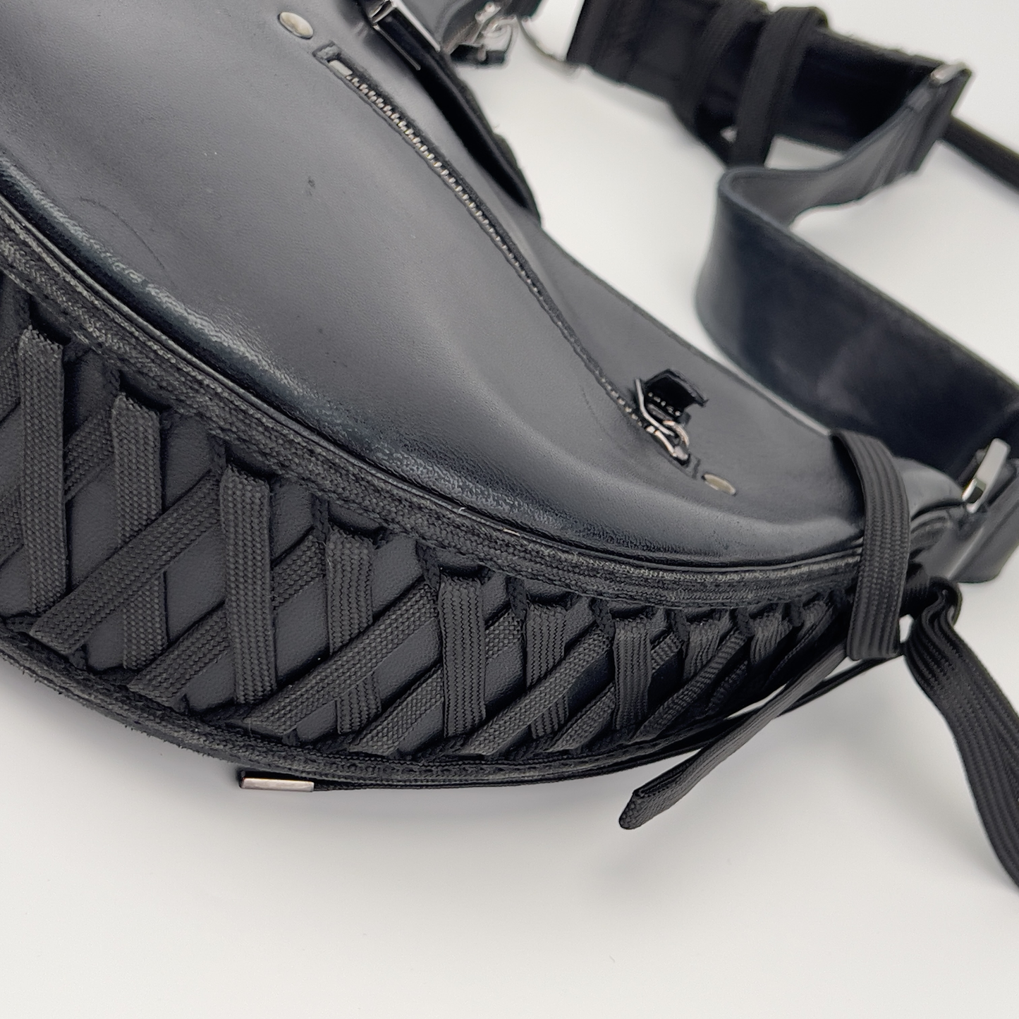 Vintage Dior Black leather admit bag