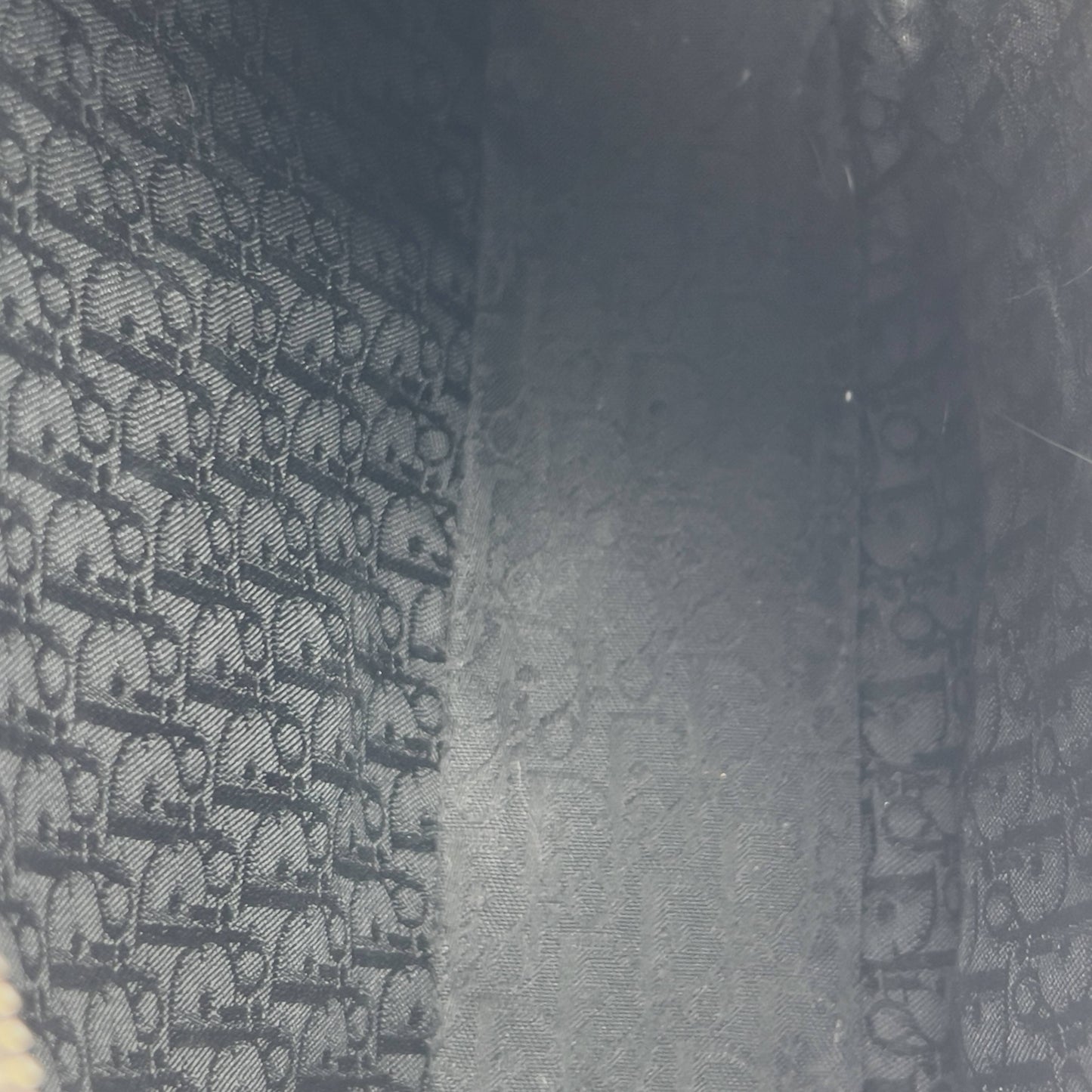 Dior Vintage Admit Black leather silver hardware shoulder bag