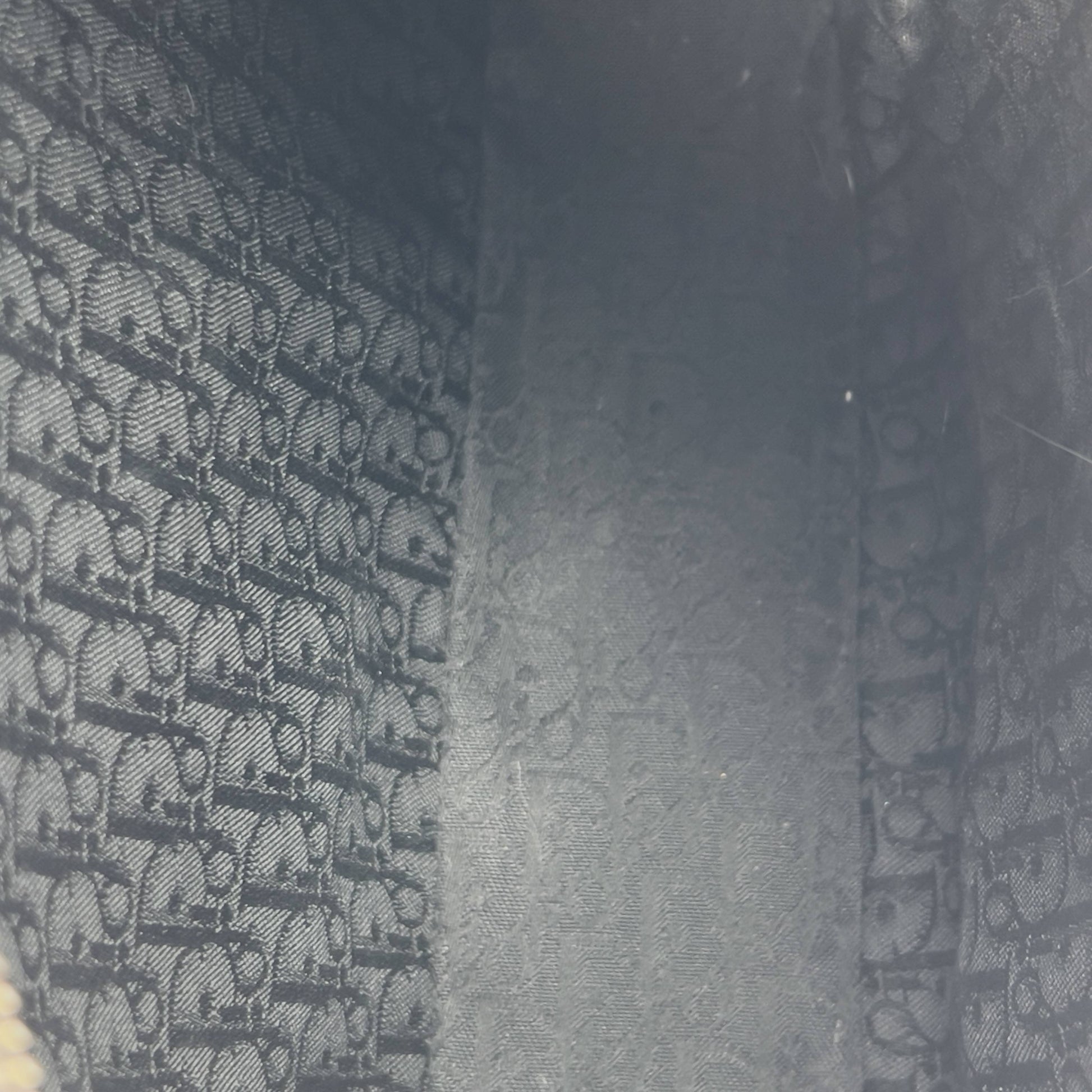 Dior Vintage Admit Black leather silver hardware shoulder bag