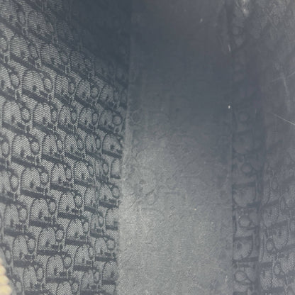 Dior Vintage Admit Black leather silver hardware shoulder bag