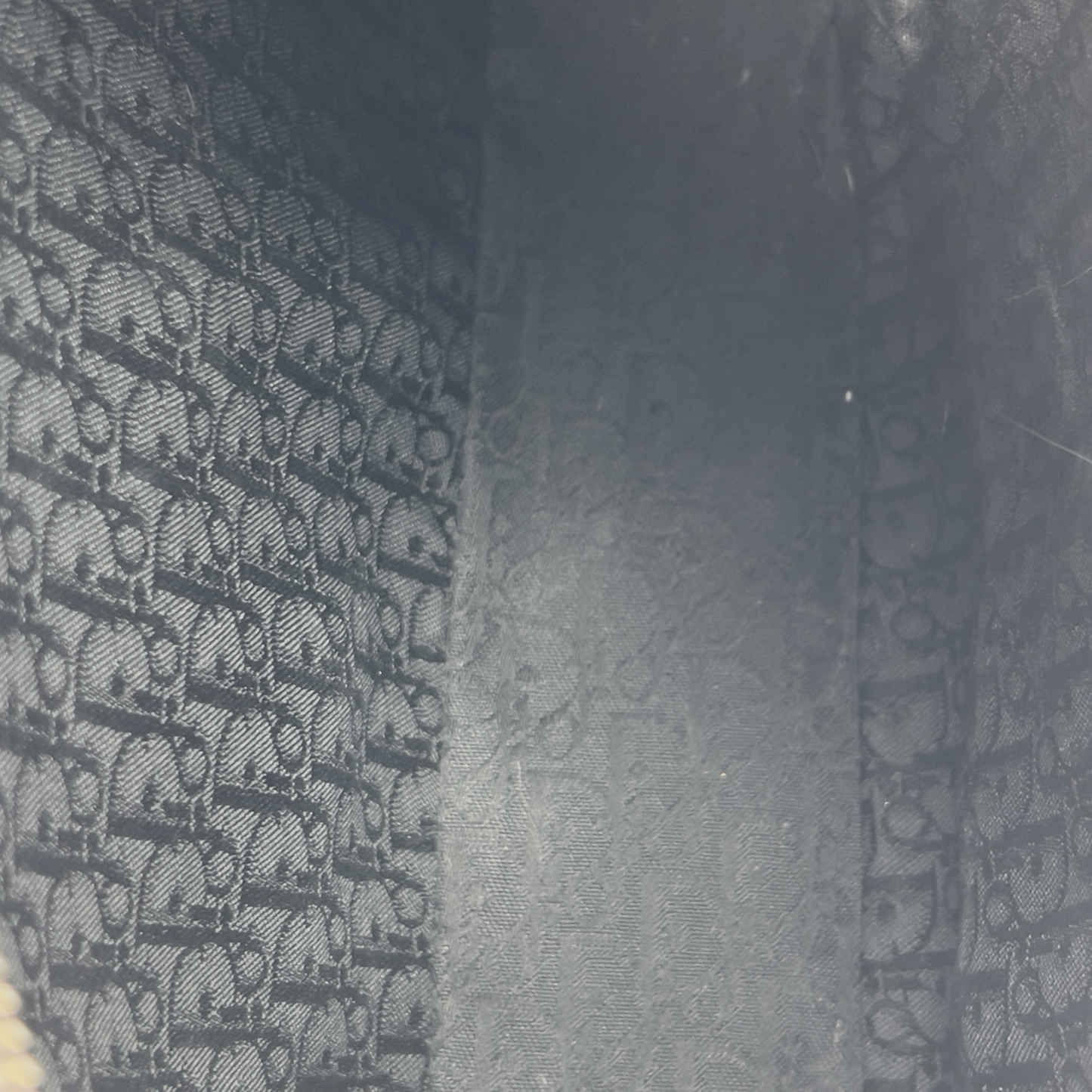 Vintage Dior Black leather admit bag