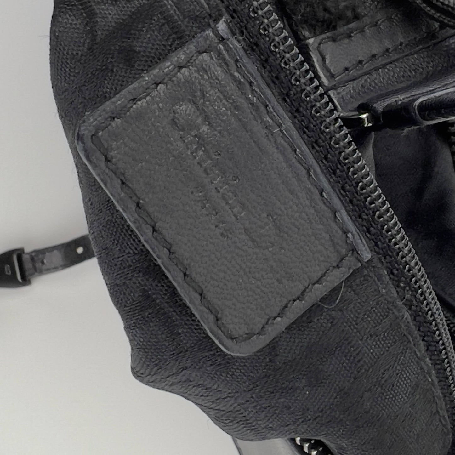 Dior Vintage Admit Black leather silver hardware shoulder bag