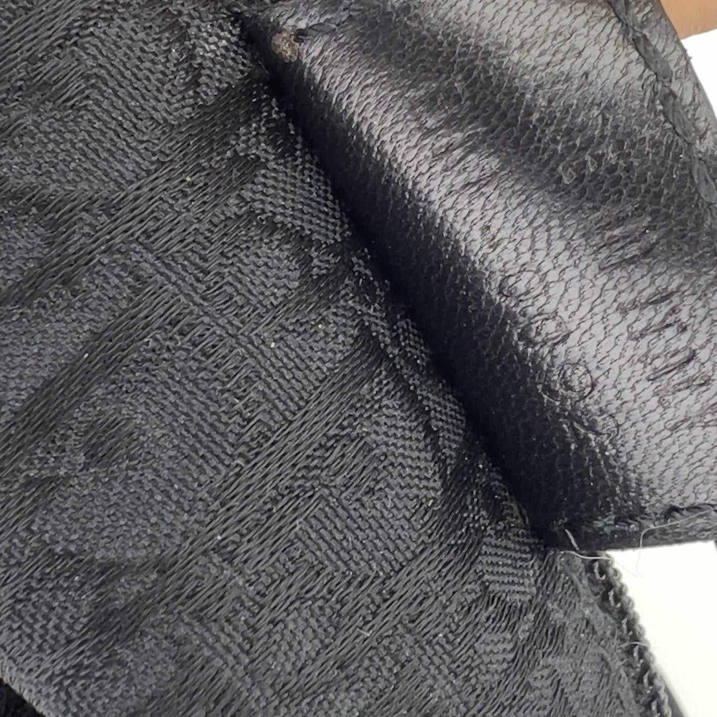 Dior Vintage Admit Black leather silver hardware shoulder bag