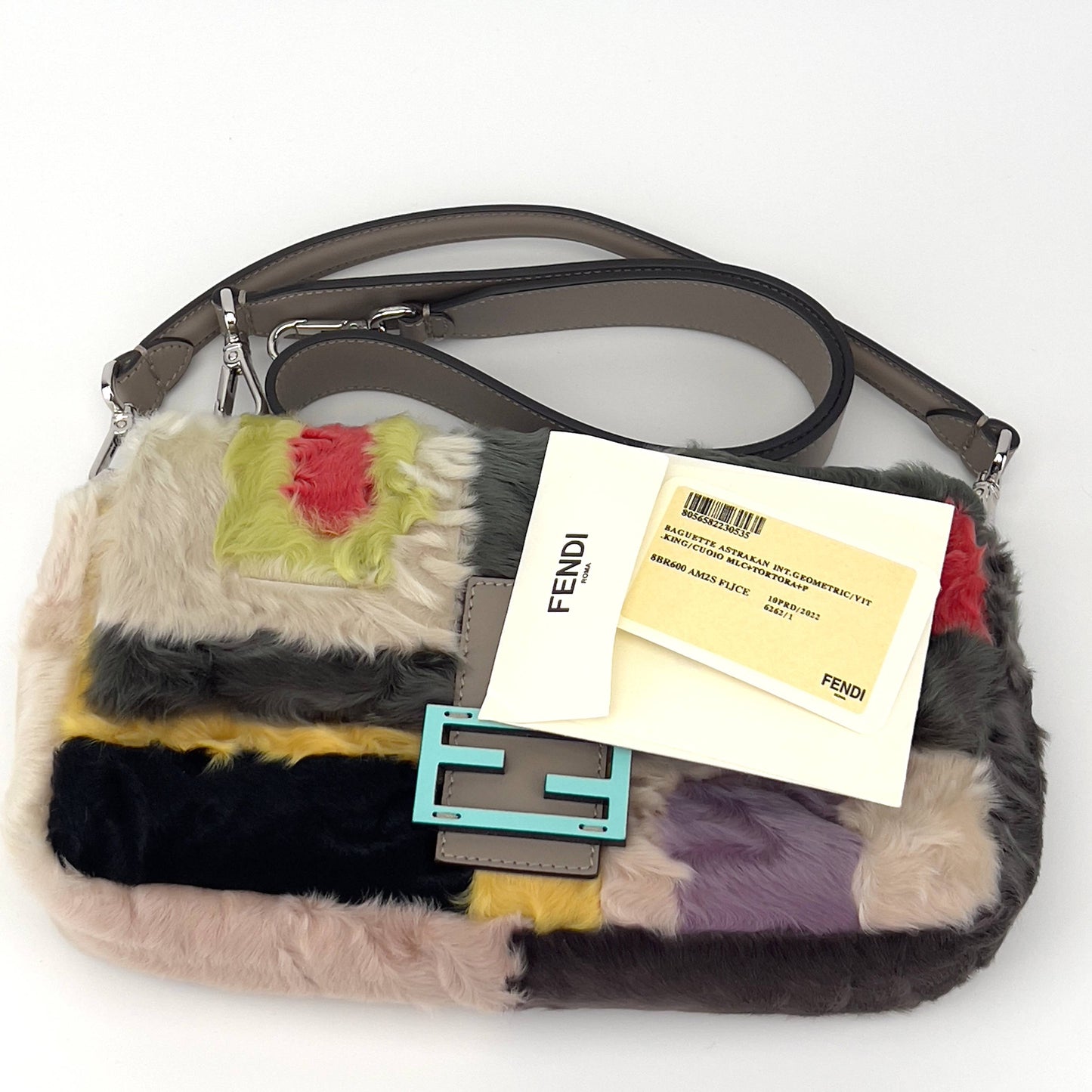 Fendi Swakara fur new style baguette NWOT