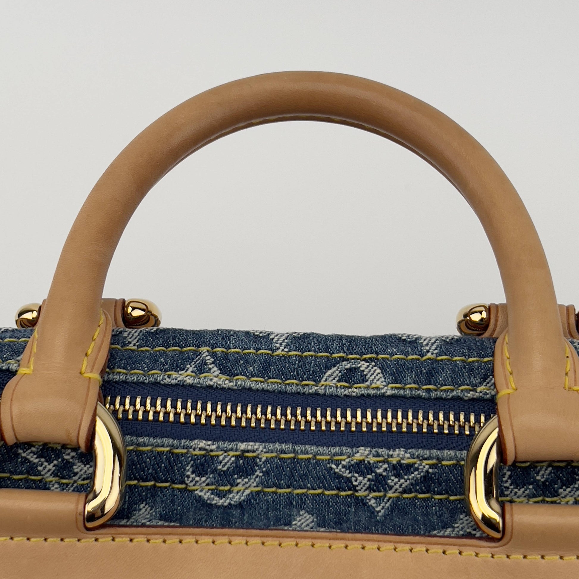 Louis Vuitton Neo denim speedy top handle bag