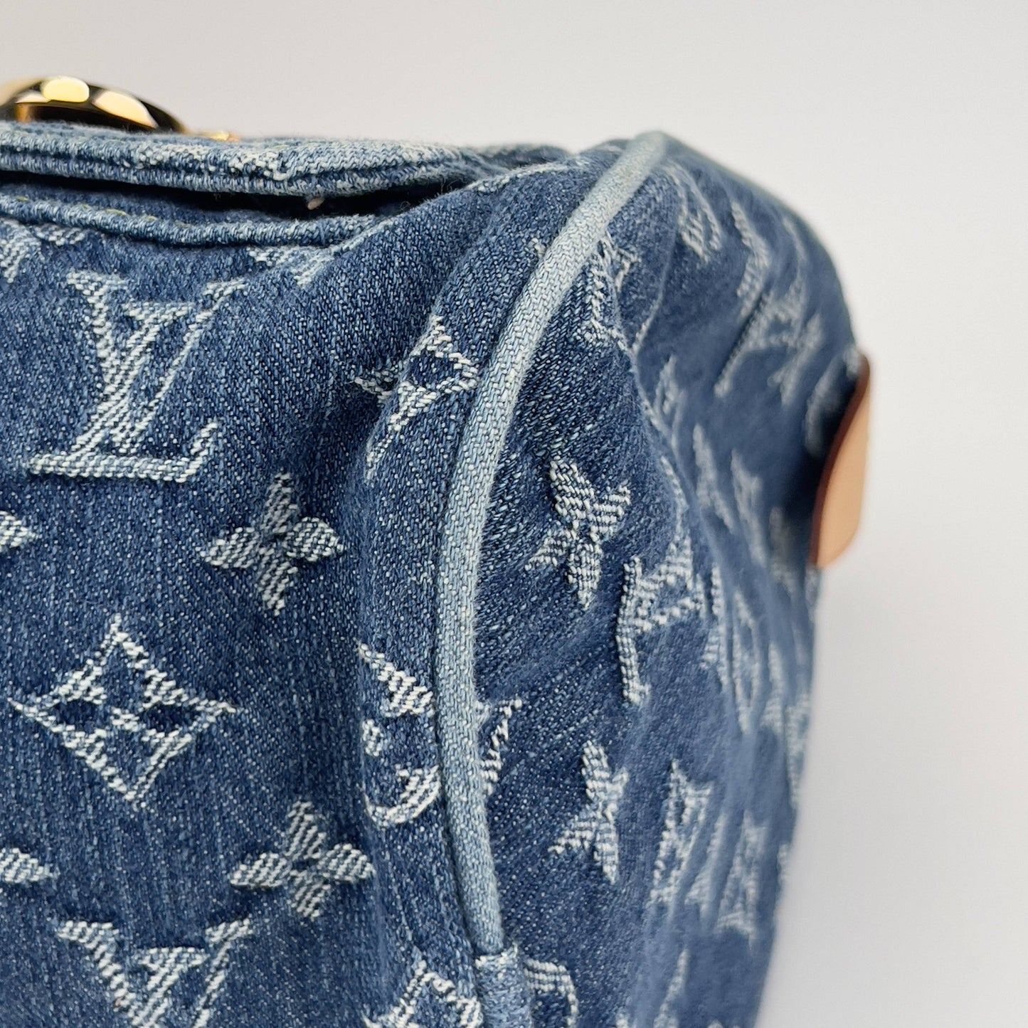 Louis Vuitton Neo denim speedy top handle bag