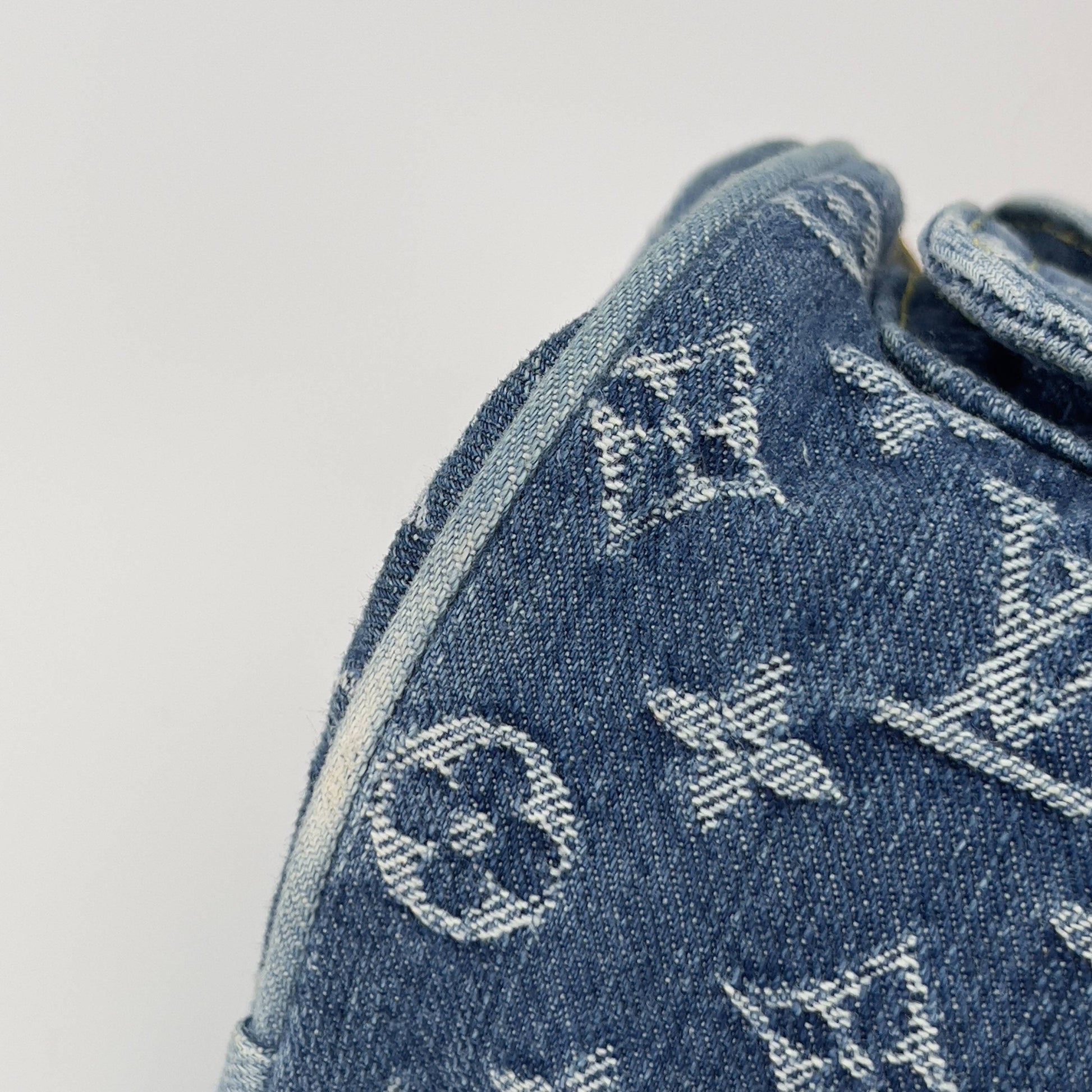 Louis Vuitton Neo denim speedy top handle bag