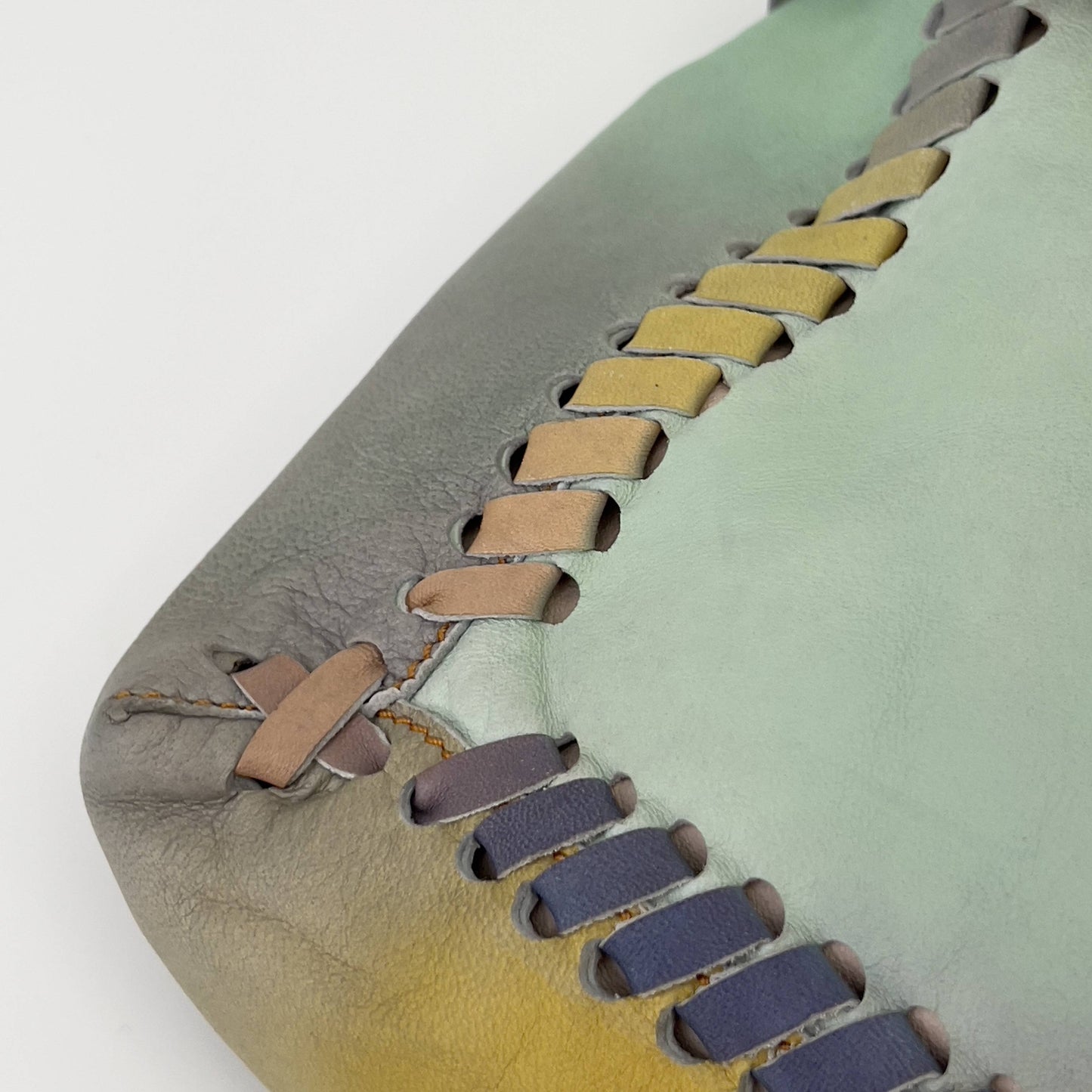 Fendi rainbow XXL leather baguette