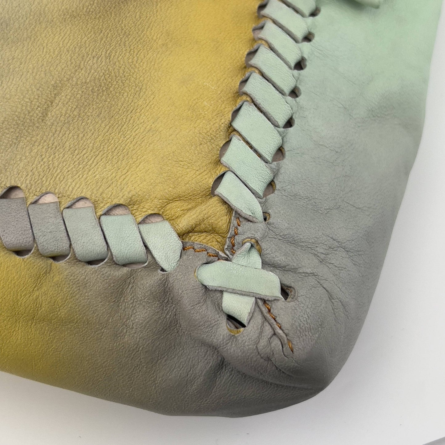 Fendi rainbow XXL leather baguette