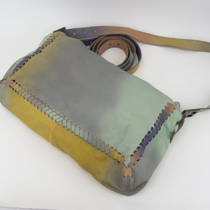 Fendi rainbow XXL leather baguette