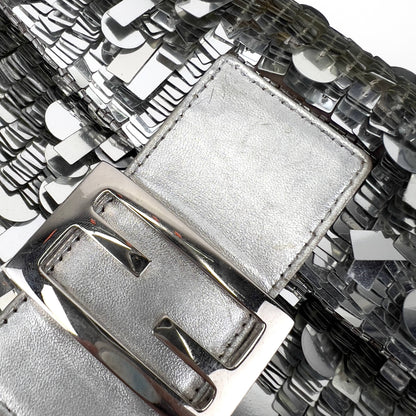 Vintagr Fendi silver sequin baguette special order