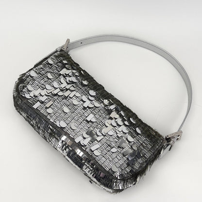 Vintagr Fendi silver sequin baguette special order
