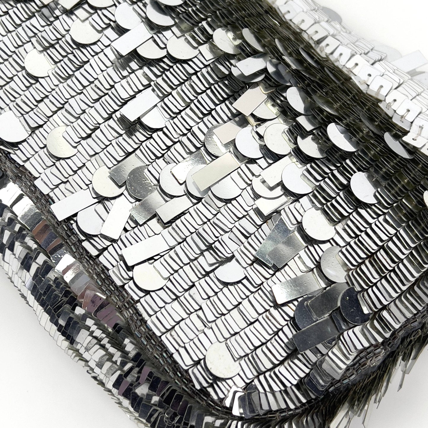 Vintagr Fendi silver sequin baguette special order