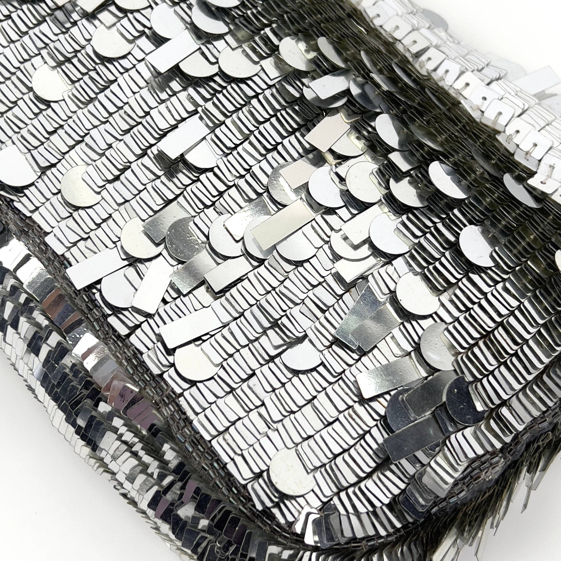 Vintagr Fendi silver sequin baguette special order